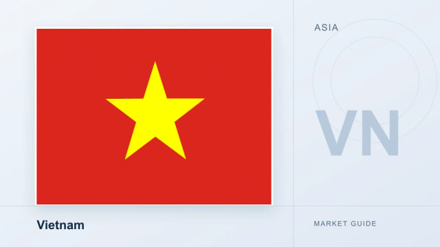 Vietnam flag on a MEITUO local market guide cover