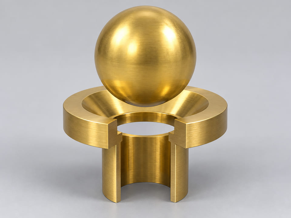 CGI illustration of Brass Balls