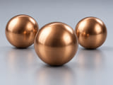 CGI-Produktkonzept für Phosphorbronzekugeln; Werkstoff und Geometrie zur Veranschaulichung