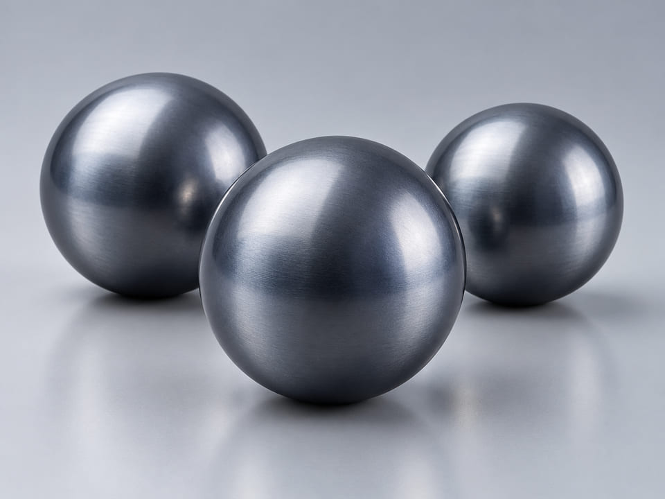 CGI product concept of Tantalum Balls; illustrative material and geometry