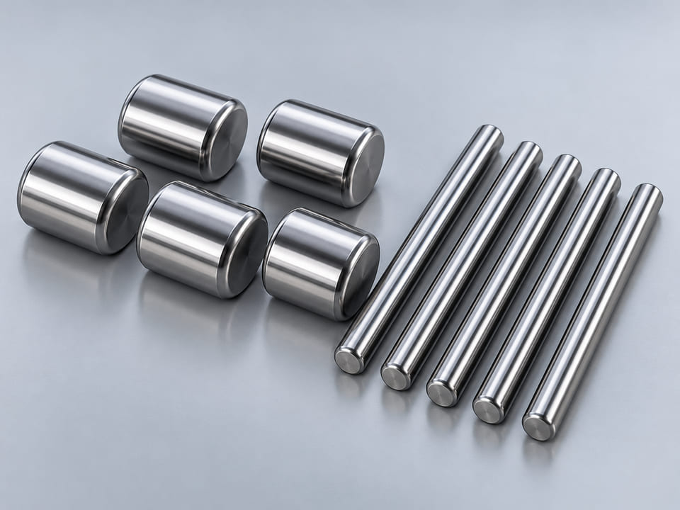 CGI product concept of Cylindrical & Needle Rollers; illustrative material and geometry