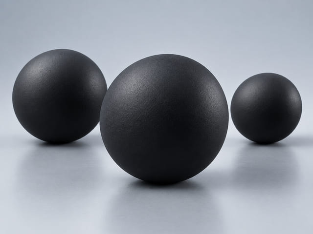 CGI illustration of Rubber Coated Balls